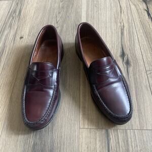 Allen Edmonds Walden Penny Loafer Men's Size 10.5 EEE Leather Burgundy Vintage